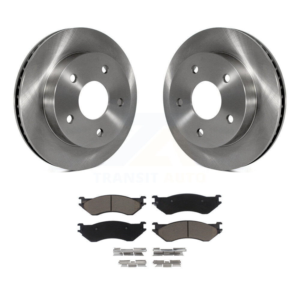Kit de rotors de frein à disque avant et de plaquettes en céramique pour Dodge Ram 2000 RWD 1500 – 2001