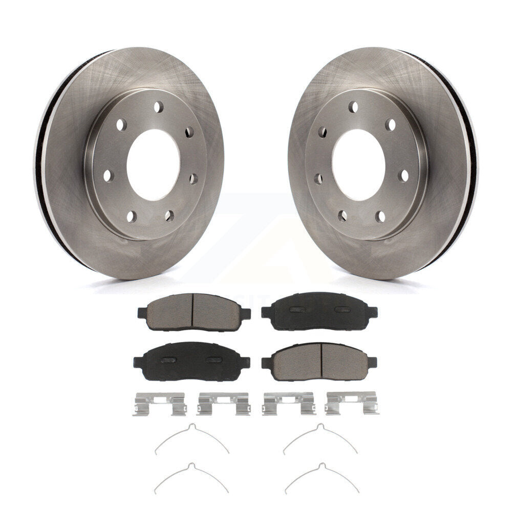 Kit de rotors de frein à disque avant et de plaquettes en céramique pour Ford F-150 4WD 2004 K8C-100097