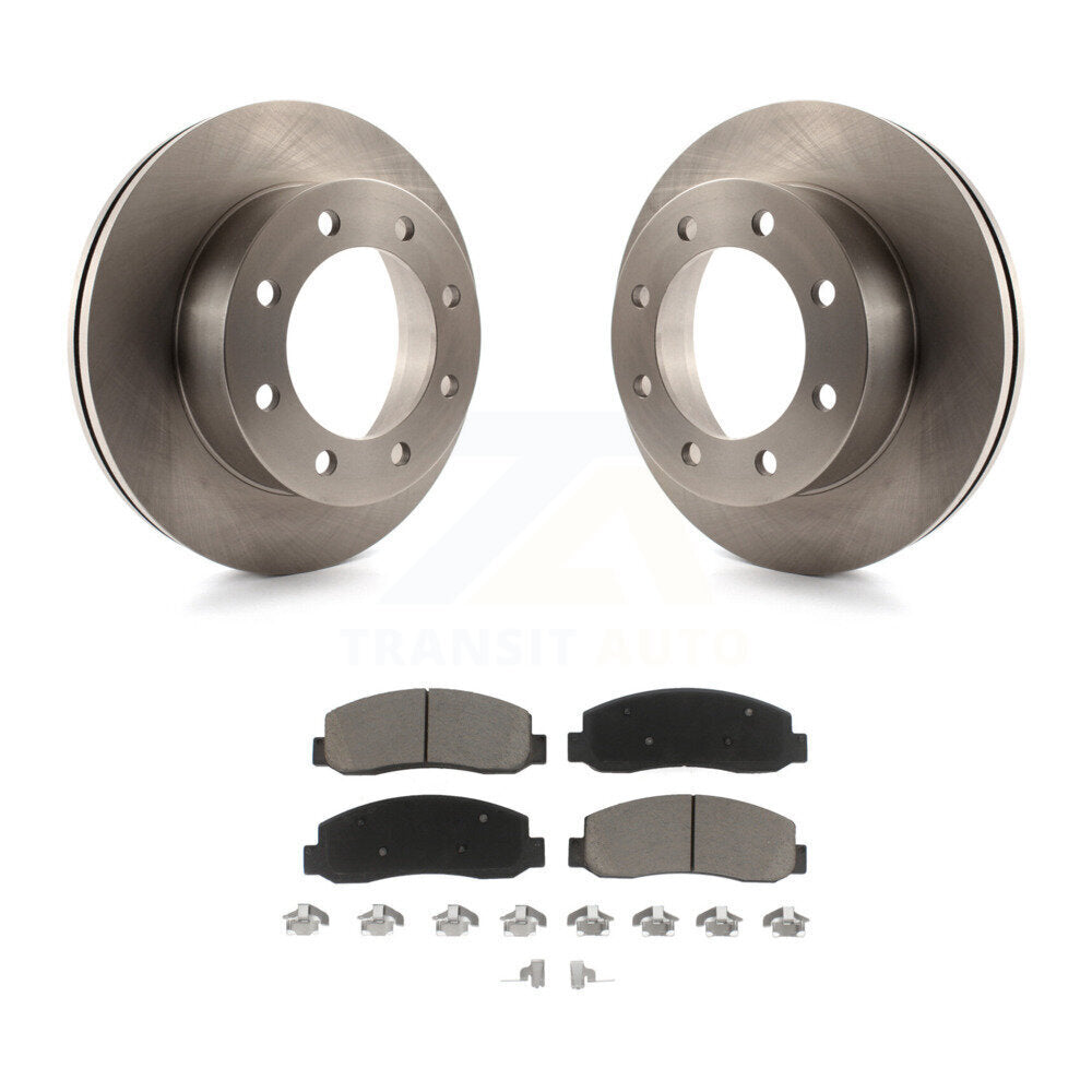 Kit de rotors de frein à disque avant et plaquettes en céramique pour Ford F-350 Super Duty F-450