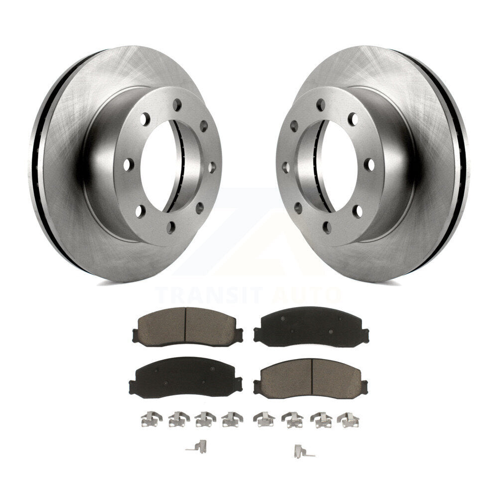 Kit de disques de frein à disque avant et plaquettes en céramique, pour Ford F-350 Super Duty F-250 4W
