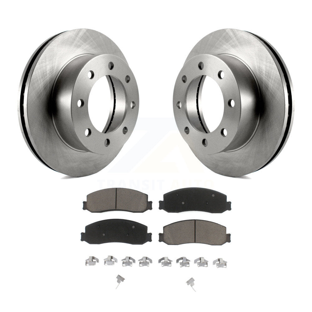Kit de disques de frein à disque avant et plaquettes en céramique, pour Ford F-250 Super Duty F-350 4W