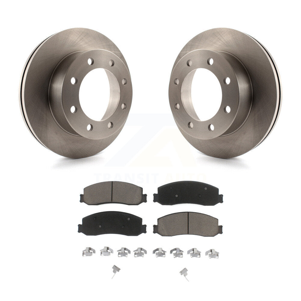 Kit de rotors de frein à disque avant et de plaquettes en céramique pour Ford F-350 Super Duty 4WD 2011