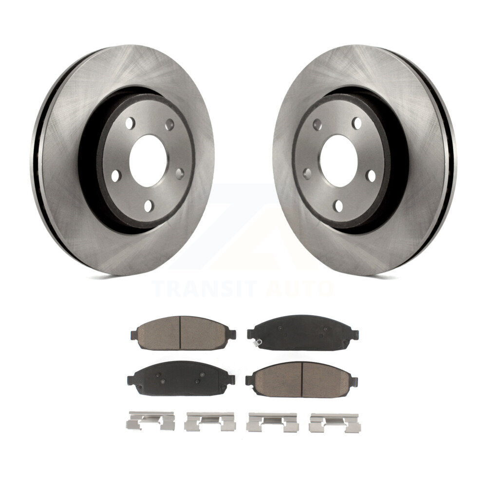Kit de rotors de frein à disque avant et plaquettes en céramique pour Jeep Grand Cherokee Commander