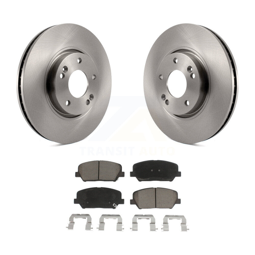 Kit de rotors de frein à disque avant et plaquettes en céramique pour Kia Forte Forte5 Koup