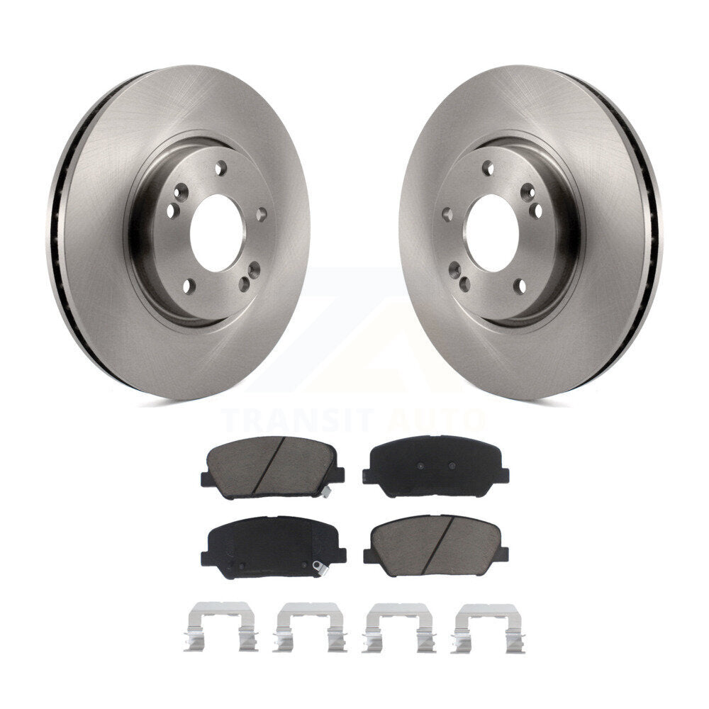 Rotors de frein avant et kit de plaquettes en céramique pour Hyundai Veloster Turbocharge 2013-2015