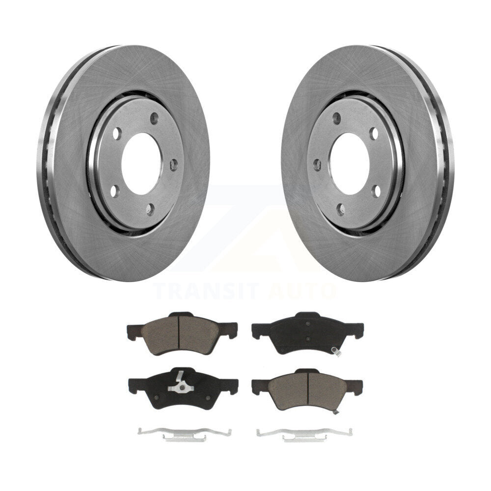 Rotors de frein à disque avant et Kit de plaquettes en céramique pour Dodge caravane Chrysler Voyager
