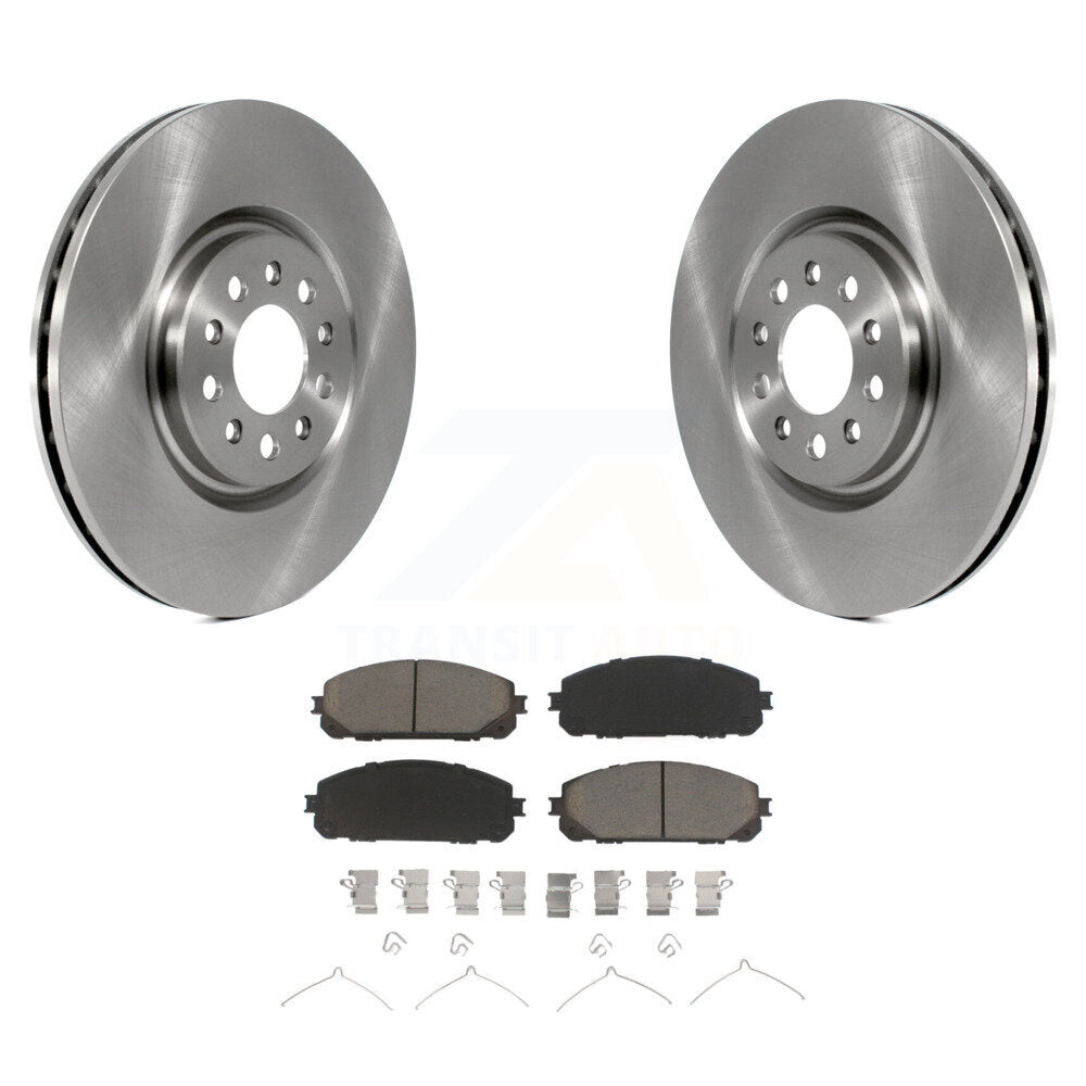 Kit de rotor de frein avant et de plaquettes en céramique pour Jeep Cherokee avec étrier à double piston