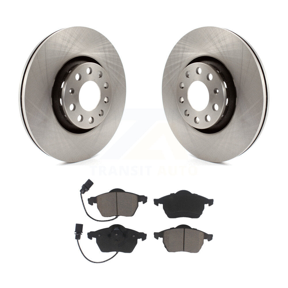 Kit de disques de frein à disque avant et plaquettes en céramique, pour Audi A4 Quattro A6 S6 S4