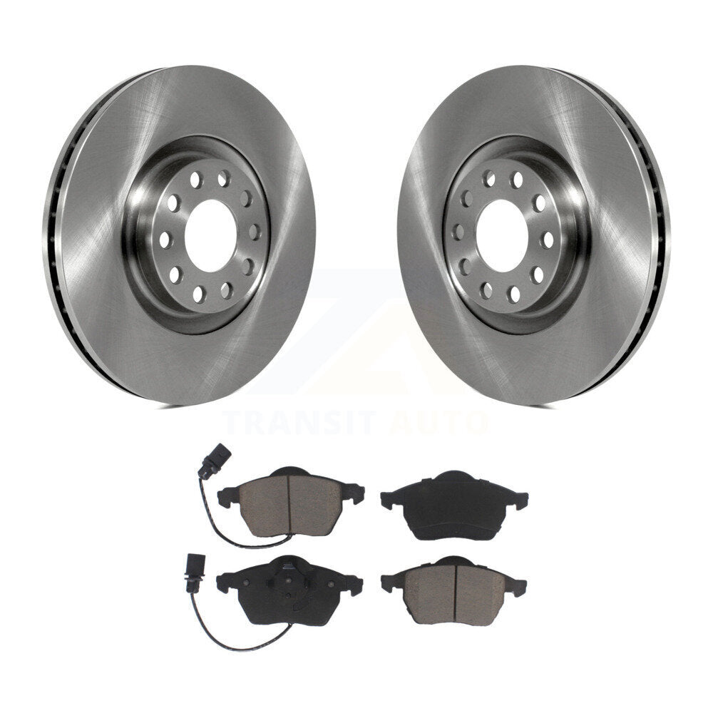Kit de disques de frein à disque avant et plaquettes en céramique pour Audi A6 Quattro S4 K8C-100227