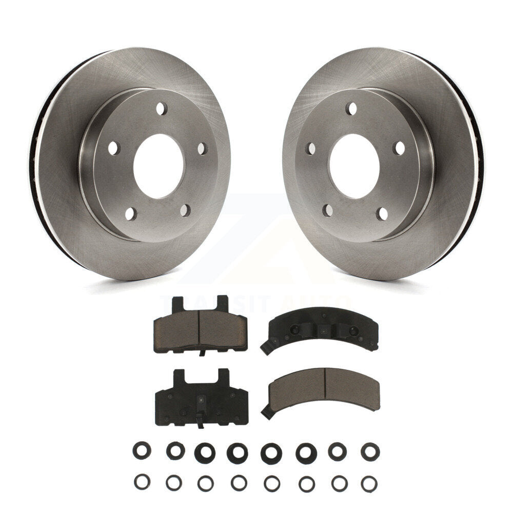 Rotors de frein à disque avant et kit de plaquettes en céramique pour Dodge Ram 1994 1999 4WD 1500