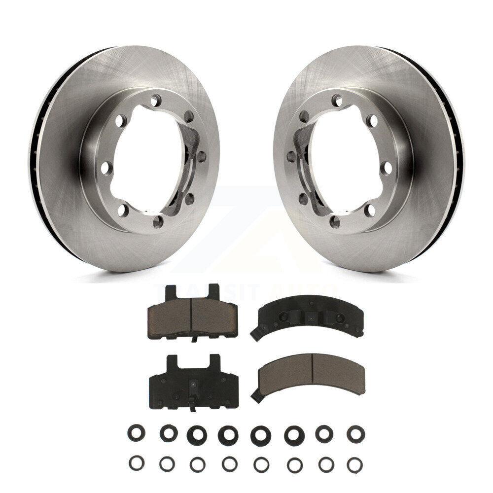 Rotors de frein à disque avant et Kit de plaquettes en céramique pour GMC K2500 K1500 Suburban Chevrole