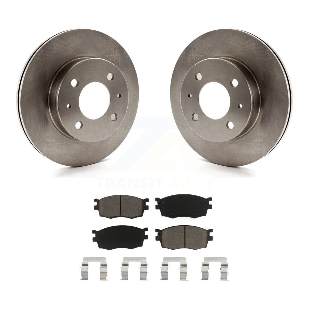 Kit de rotors de frein à disque avant et de plaquettes en céramique pour Hyundai Accent Hatchback 2006