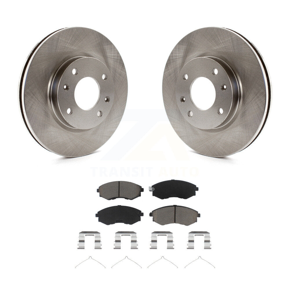 Rotors de frein à disque avant et Kit de plaquettes en céramique pour Hyundai Sonata Kia Optima Magenti