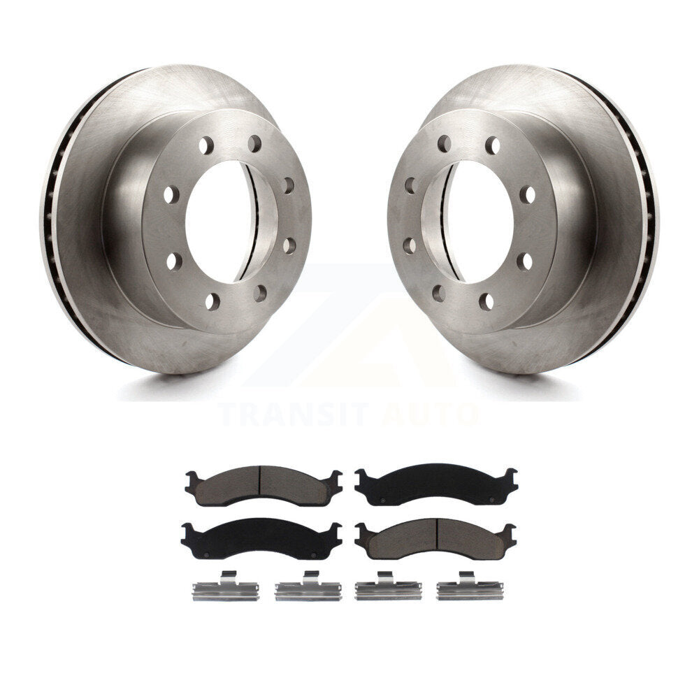 Rotors de frein à disque avant et Kit de plaquettes en céramique pour Dodge Ram 2500 3500 Van