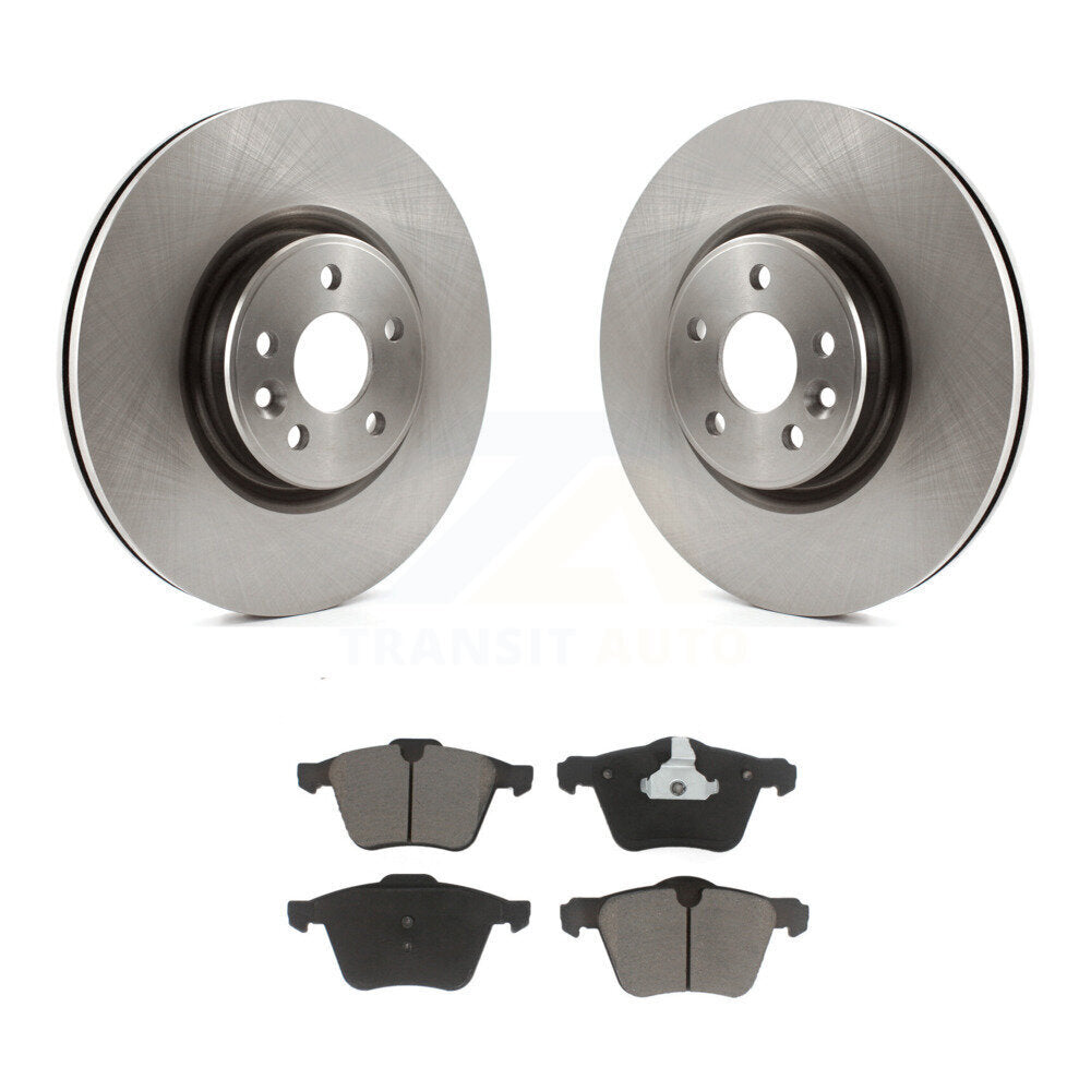 Rotors de frein à disque avant et Kit de plaquettes en céramique pour Volvo XC70 S60 V60 S80 V70