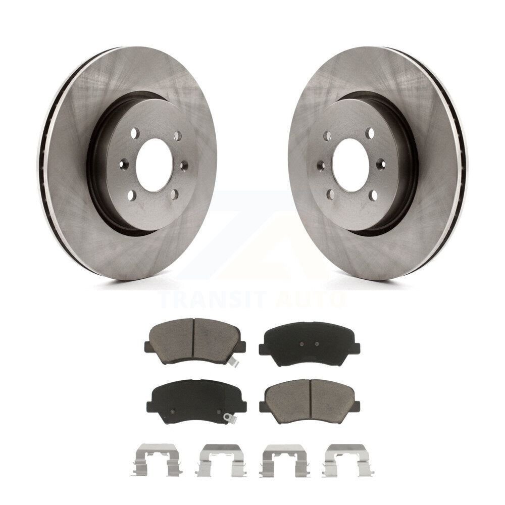 Kit de disques de frein à disque avant et plaquettes en céramique pour Kia Rio K8C-100277