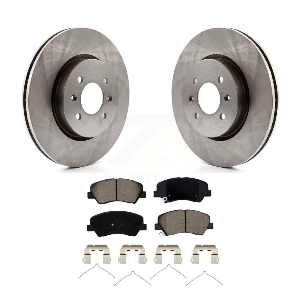 Kit de rotors de frein à disque avant et plaquettes en céramique pour Kia Rio Hyundai Accent