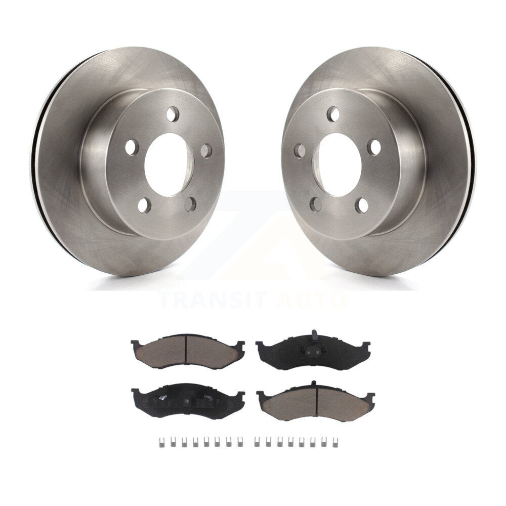 Rotor de frein avant et Kit de plaquettes en céramique pour Jeep Wrangler Cherokee Grand Wagoneer T