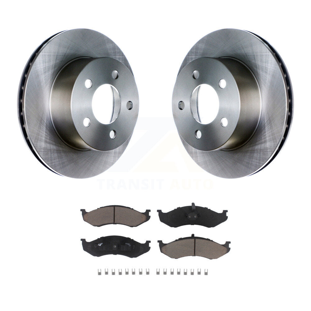 Kit de rotor de frein avant et de plaquettes en céramique pour Jeep Wrangler Cherokee Grand Comanche T