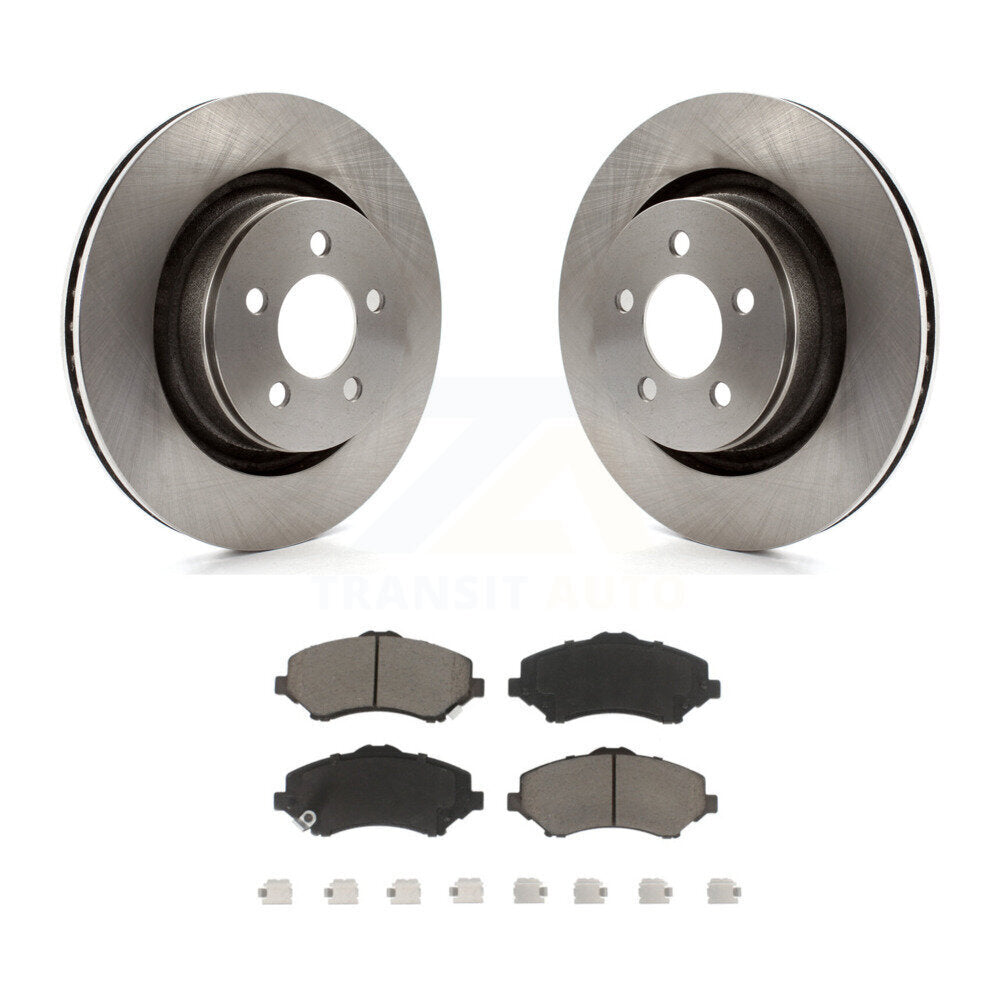 Kit de rotors de frein à disque avant et plaquettes en céramique pour Jeep Liberty Dodge Nitro