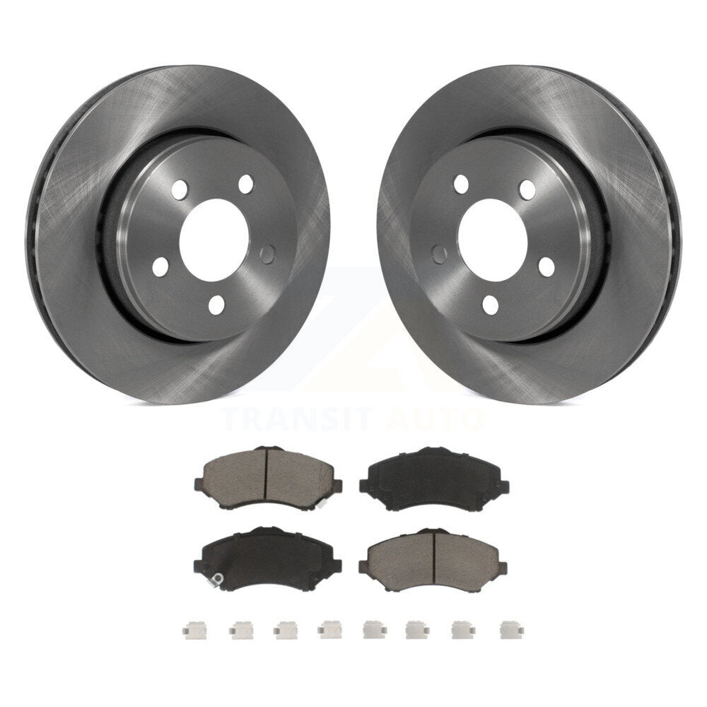 Kit de rotors de frein à disque avant et plaquettes en céramique pour Jeep Liberty Dodge Nitro