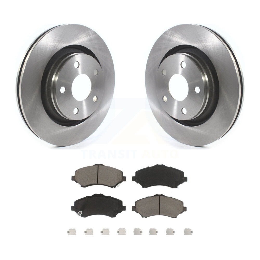 Kit de rotors de frein à disque avant et plaquettes en céramique pour Jeep Wrangler JK K8C-100289