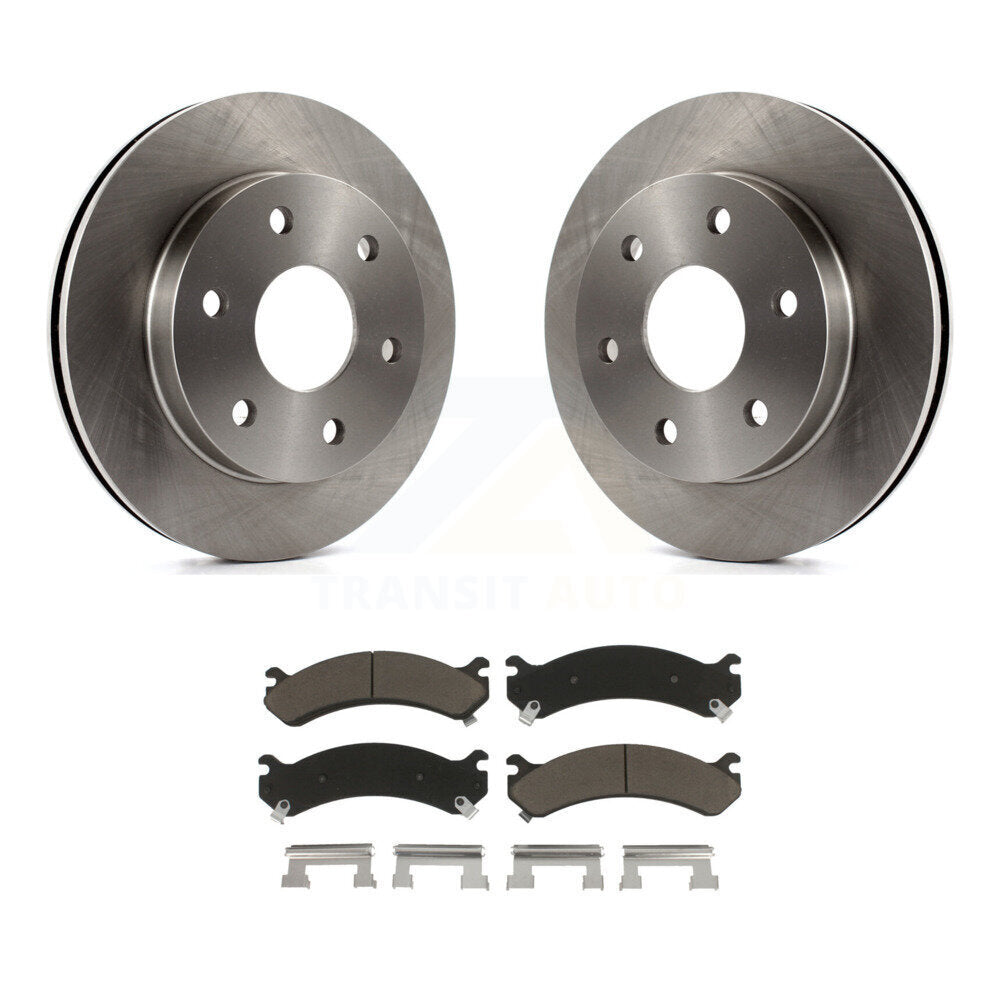 Kit de rotor de frein avant et de plaquettes en céramique pour Chevrolet Express 2006 GMC Savan 2500