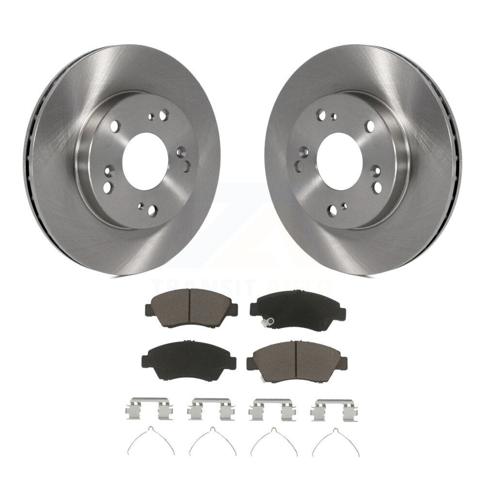 Kit de rotors de frein à disque avant et plaquettes en céramique pour Honda Civic Acura RSX CR-Z