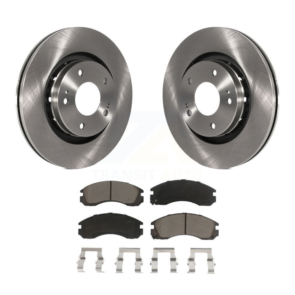 Rotors de frein à disque avant et Kit de plaquettes en céramique pour Mitsubishi Outlander PHEV Lance