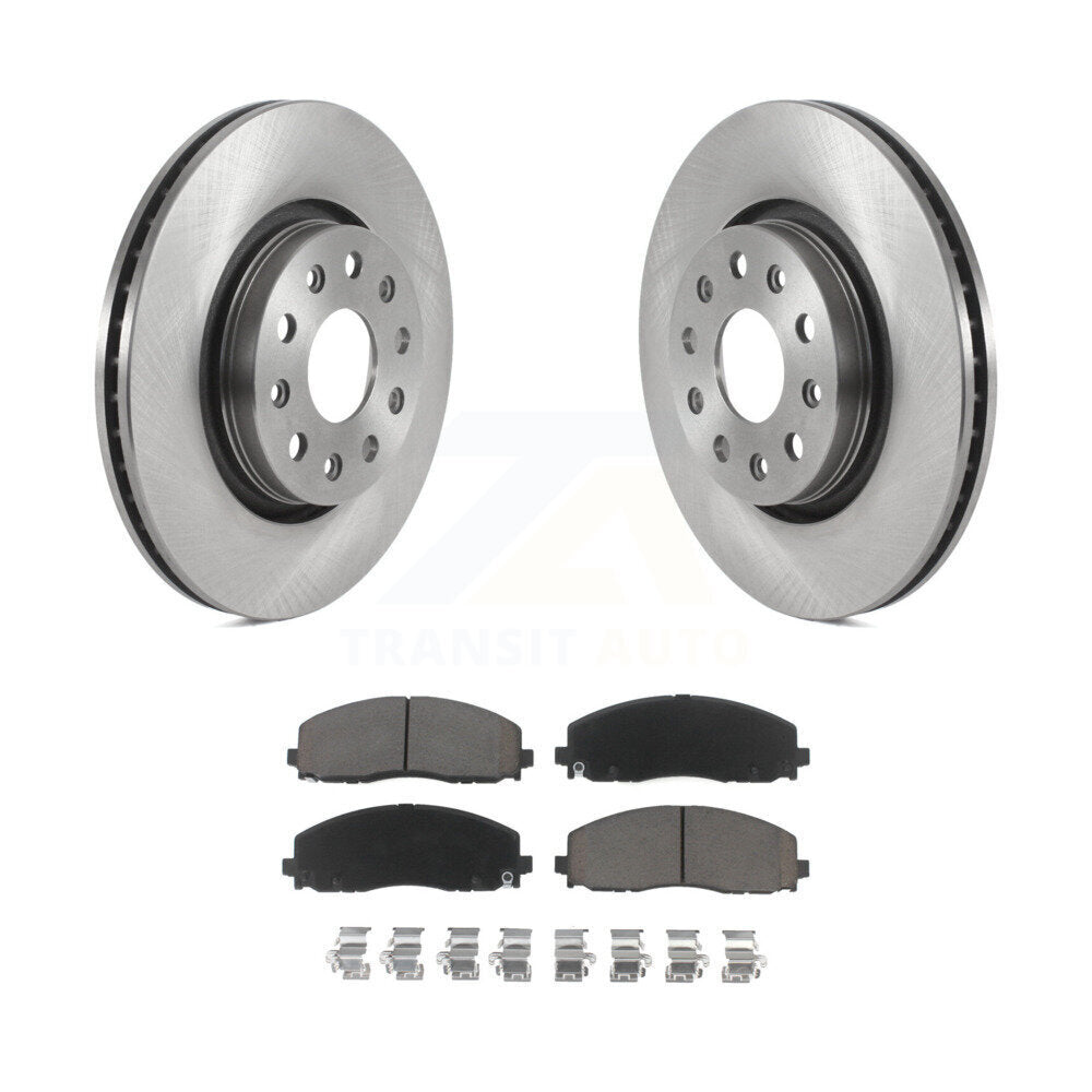 Rotors de frein à disque avant et kit de plaquettes en céramique pour Jeep Wrangler Gladiator