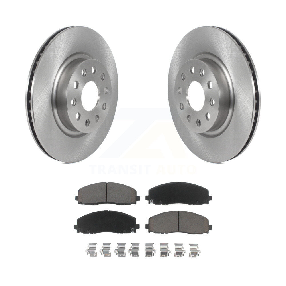Kit de rotors de frein à disque avant et plaquettes en céramique pour Jeep Wrangler K8C-100340