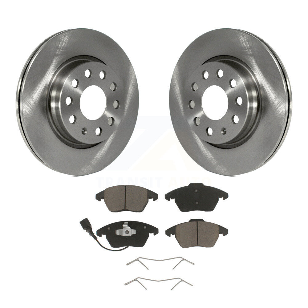 Kit de disques de frein à disque avant et plaquettes en céramique, pour Volkswagen GTI Audi A3 Quattro