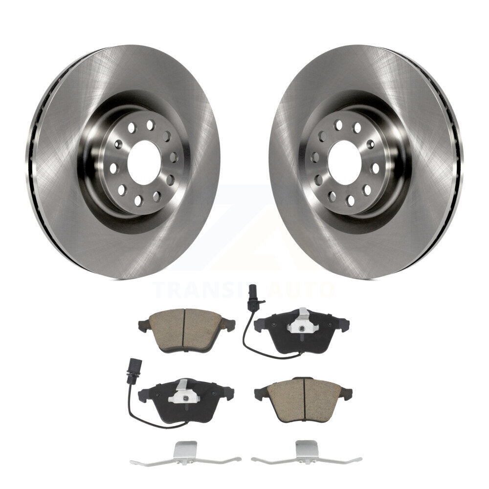 Kit de disques de frein à disque avant et plaquettes en céramique, pour Volkswagen Golf Passat CC R R3