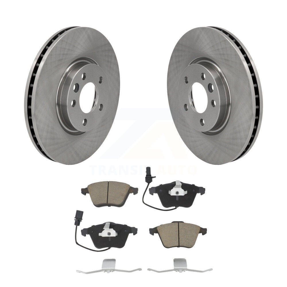 Kit de disques de frein à disque avant et plaquettes en céramique pour Volkswagen CC K8C-100348