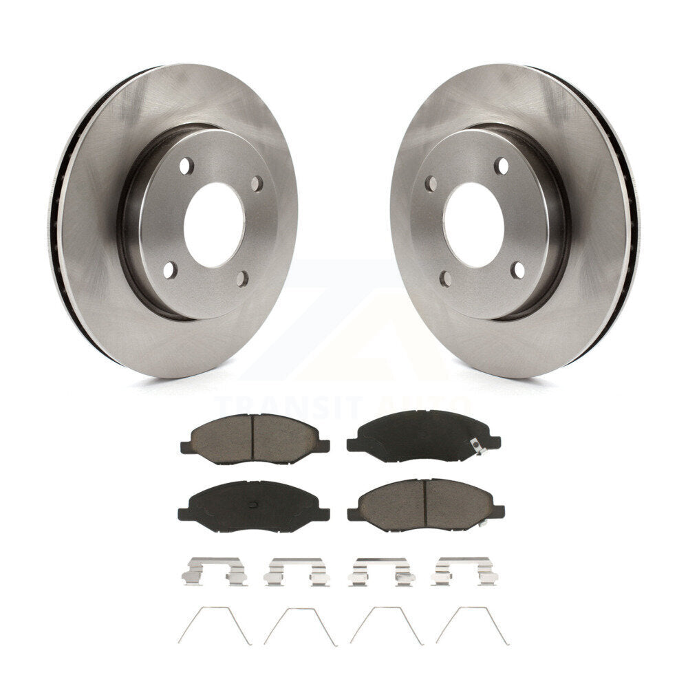 Rotors de frein à disque avant et kit de plaquettes en céramique pour Nissan Versa 2009-2011 1,6 L