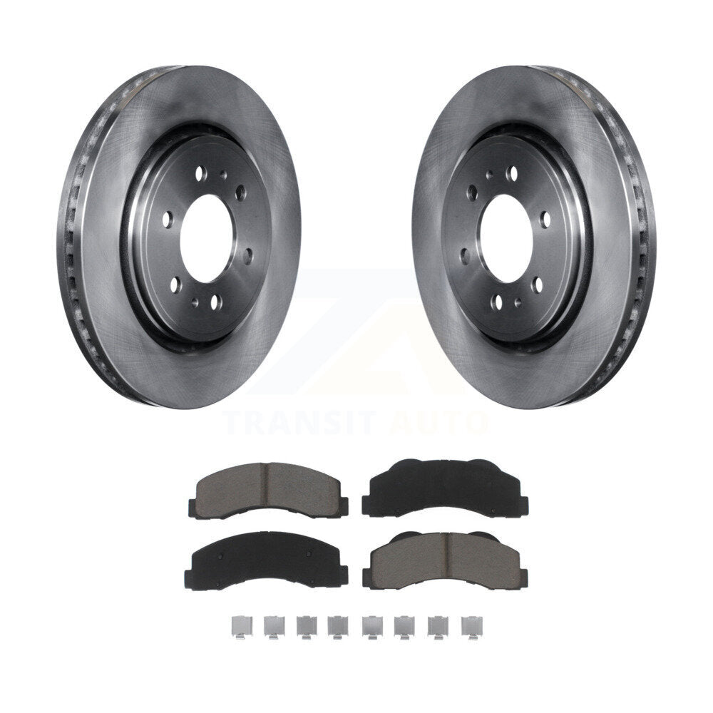Rotors de frein avant et kit de plaquettes en céramique pour Ford F-150 Expedition Lincoln Navigato