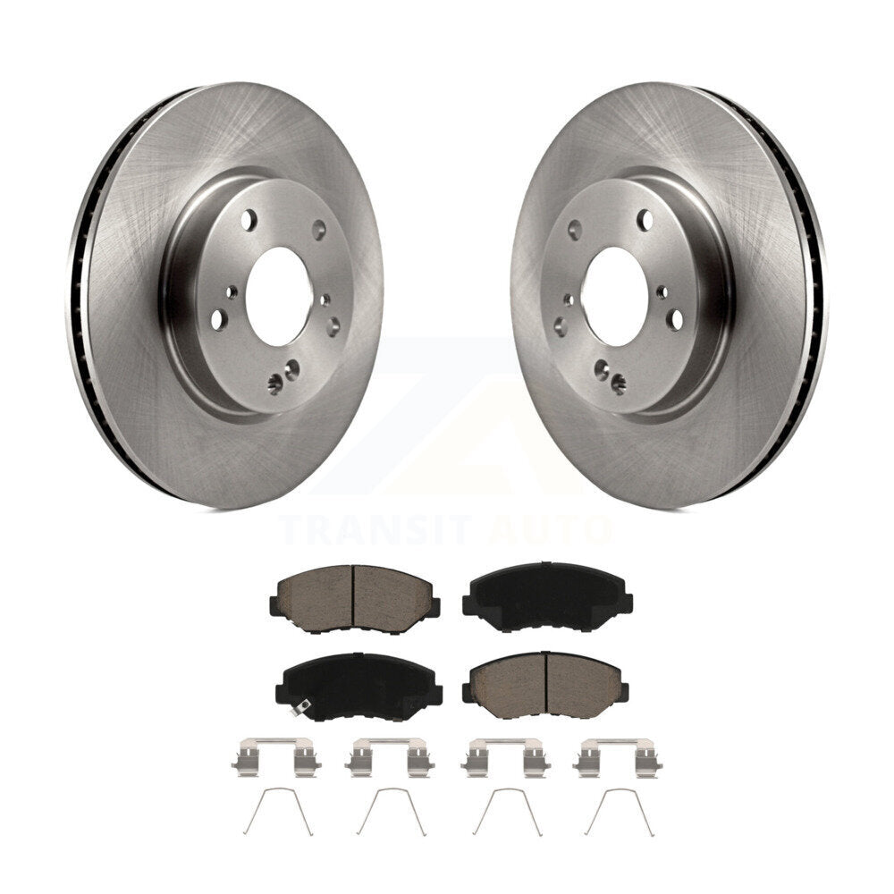 Kit de disques de frein à disque avant et plaquettes en céramique pour Honda Civic K8C-100372