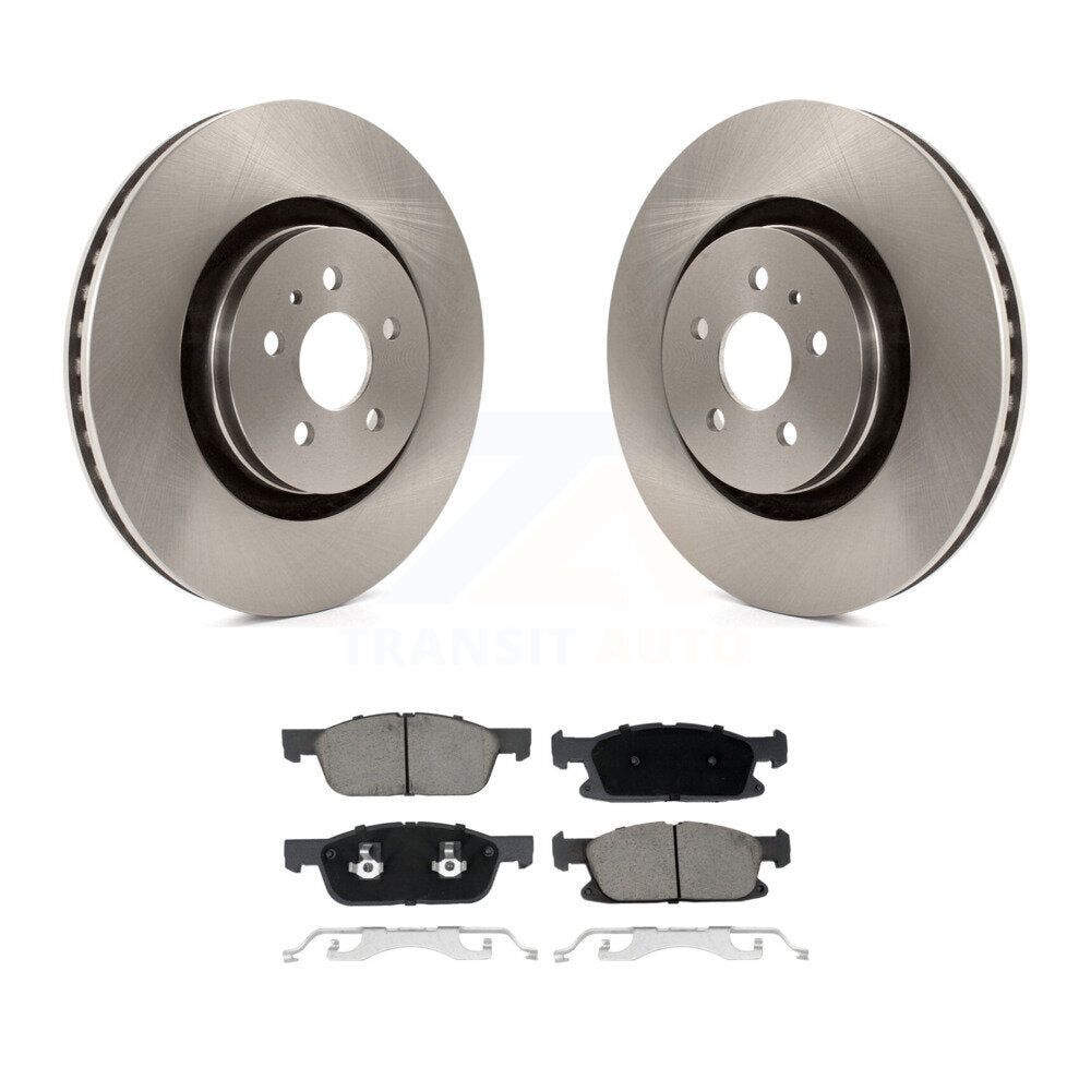 Rotor de frein à disque avant et Kit de plaquettes en céramique, pour Ford Fusion Lincoln MKZ continenta