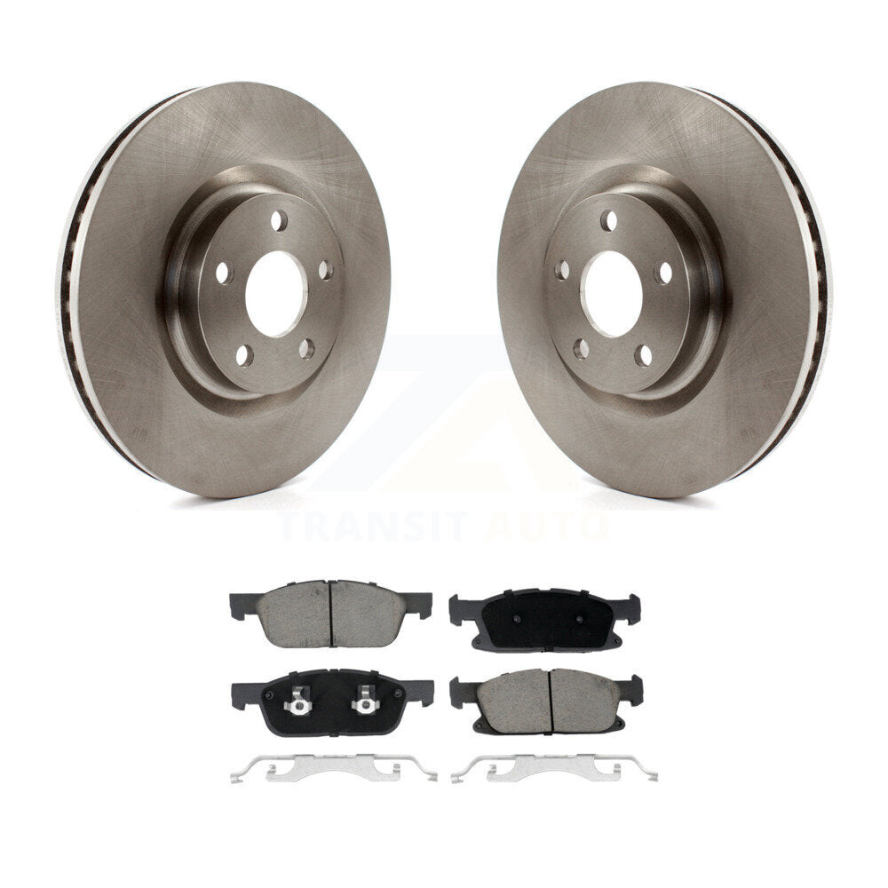 Kit de disques de frein à disque avant et plaquettes en céramique pour Lincoln Continental K8C-100383