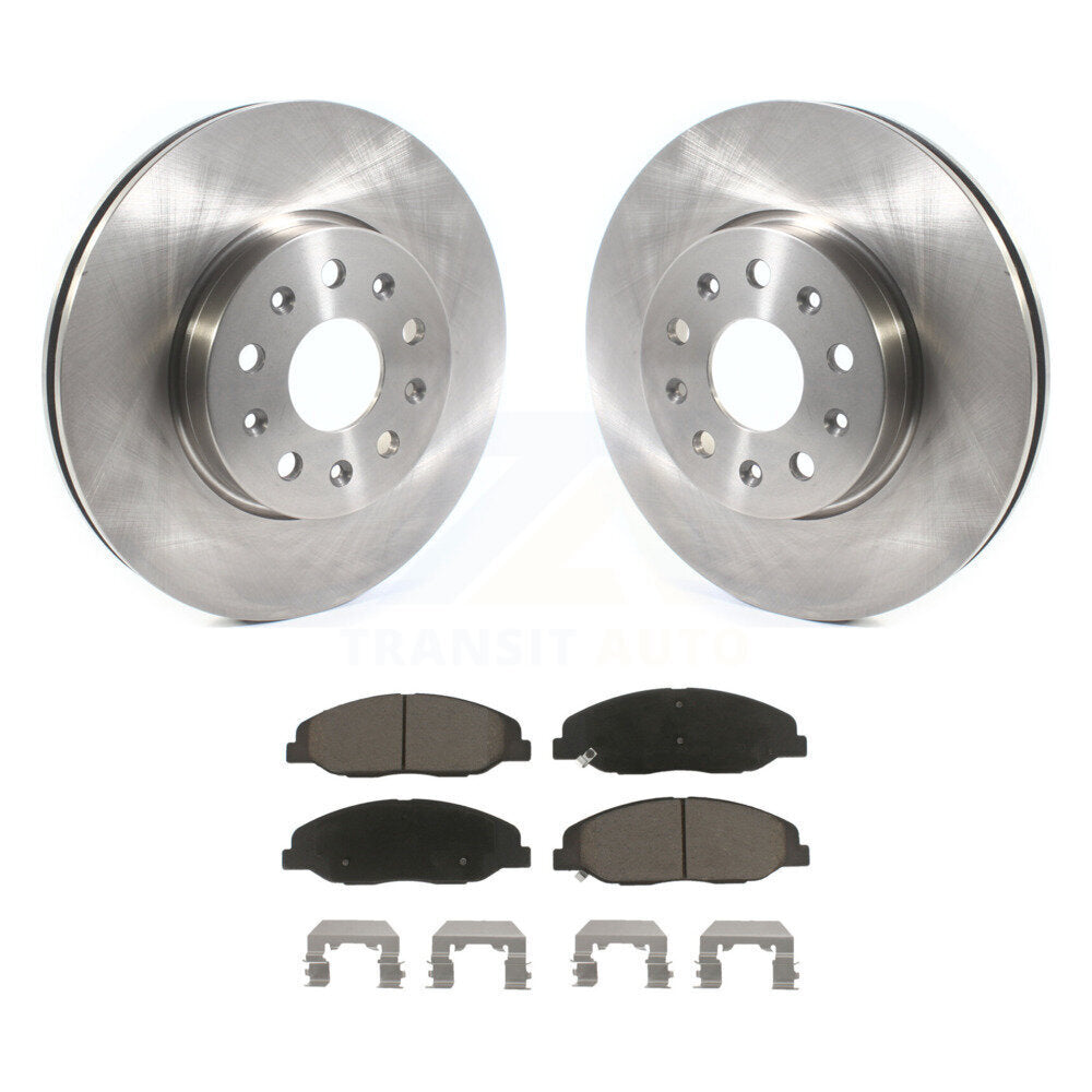 Kit de rotor de frein avant et de plaquettes en céramique pour Cadillac CTS sans frein robuste