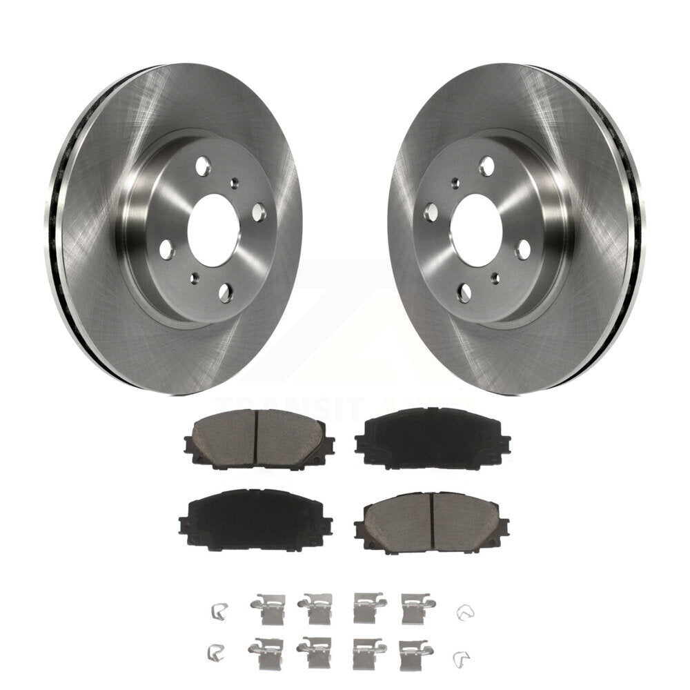 Kit de rotors de frein à disque avant et plaquettes en céramique, pour Toyota Yaris Prius C Scion iQ