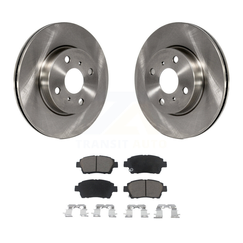 Kit de disques de frein à disque avant et plaquettes en céramique pour Scion iQ K8C-100427