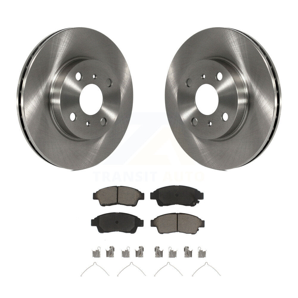Rotors de frein à disque avant et kit de plaquettes en céramique pour Toyota Corolla Geo Priz 1993-1997
