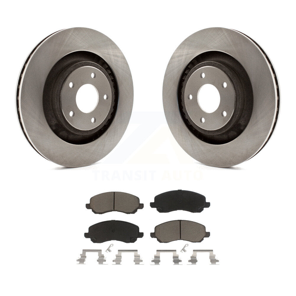 Rotors de frein à disque avant et Kit de plaquettes en céramique pour Dodge Caliber Chrysler 200 Avenge