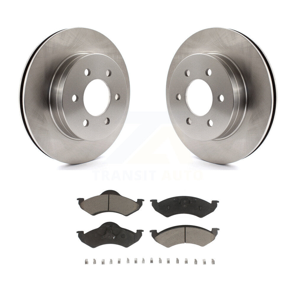 Kit de rotors de frein à disque avant et plaquettes en céramique pour Dodge Dakota Durango 2000-2002