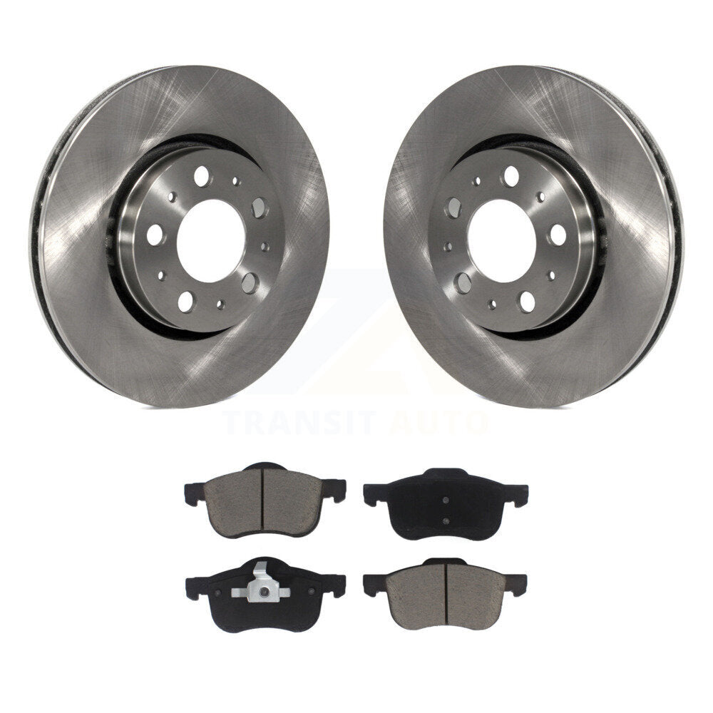 Kit de rotors de frein à disque avant et plaquettes en céramique pour Volvo S60 XC70 V70 S80