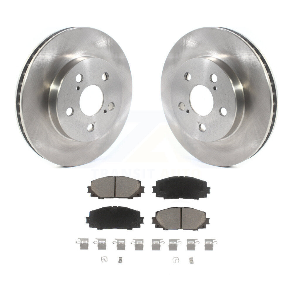 Rotors de frein à disque avant et Kit de plaquettes en céramique pour Toyota Corolla Prius Prime AWD-