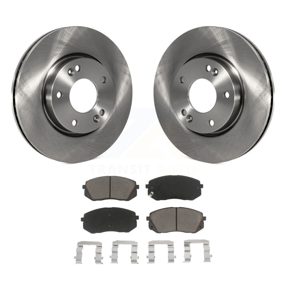 Kit de rotors de frein à disque avant et plaquettes en céramique pour Kia Rondo 2010-2012 K8C-100535