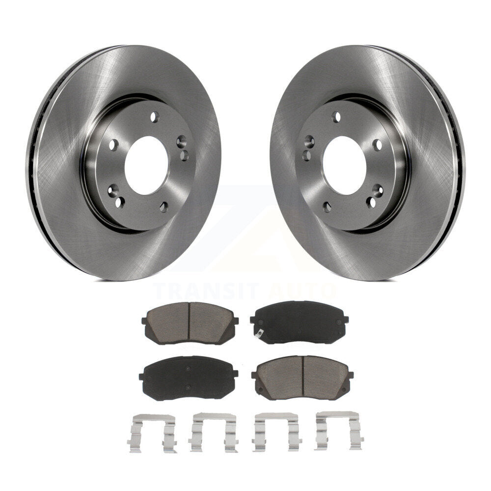 Kit de rotors de frein à disque avant et plaquettes en céramique pour Kia Rondo 2007-2009 K8C-100536