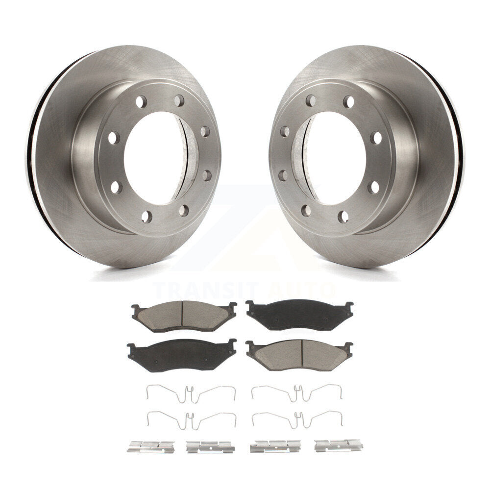 Kit de disques de frein à disque avant et plaquettes en céramique, pour Ford F-550 Super Duty F-450